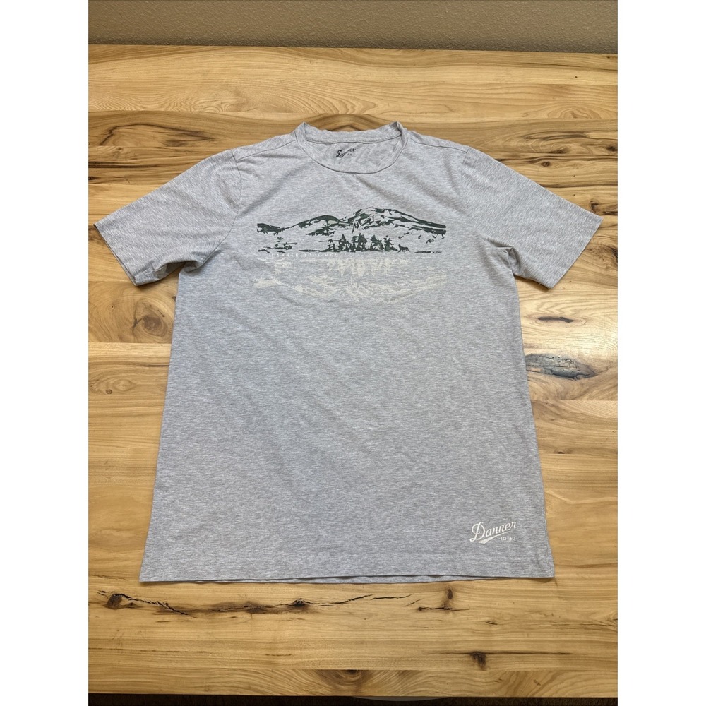 Danner Boots Portland Oregon Short Sleeve T Shirt Men's Medium Gray